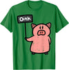Pig Lover Shirts For Men Women Kids Pig Oink Sign Funny Hog Swine Farm Animal Men Women Kids T-Shirt - Kelly Green