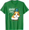 Guinea Pig Birthday by Joy Haus Guinea Pig Birthday Party Wheek Kids 5 Year Old 5th Outfit T-Shirt - Kelly Green