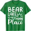 Lake Gifts & Accessories Bear Lake Is My Happy Place - Camping Nature Outdoor Lake T-Shirt - Kelly Green
