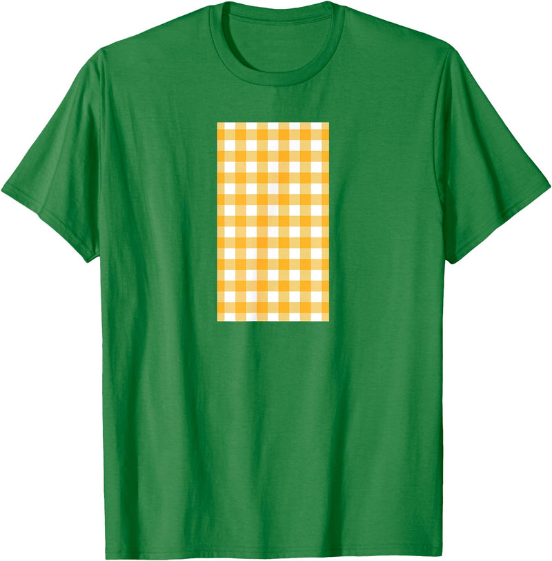 Buffalo Plaid and Checkered Squares Yellow Checkered Square Buffalo Plaid T-Shirt - Kelly Green