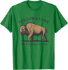 Yellowstone National Park Bison Clothing Co Yellowstone National Park Wyoming Buffalo Bison T-Shirt - Kelly Green
