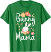 Bunny Mama - Rabbit Lover Zookeeper Farmer Veterinarian T-Shirt in Kelly Green