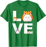 Hamster Love Cute Hamsters Shirt Animal Toys Pets Lovers T-Shirt - Kelly Green