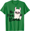 No Prob Llama Drama NO PROB-LLAMA! Funny Llama Alpaca T-Shirt - Kelly Green