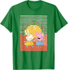 Peppa Pig Better Together Rebecca Rabbit Retro Portrait T-Shirt - Kelly Green