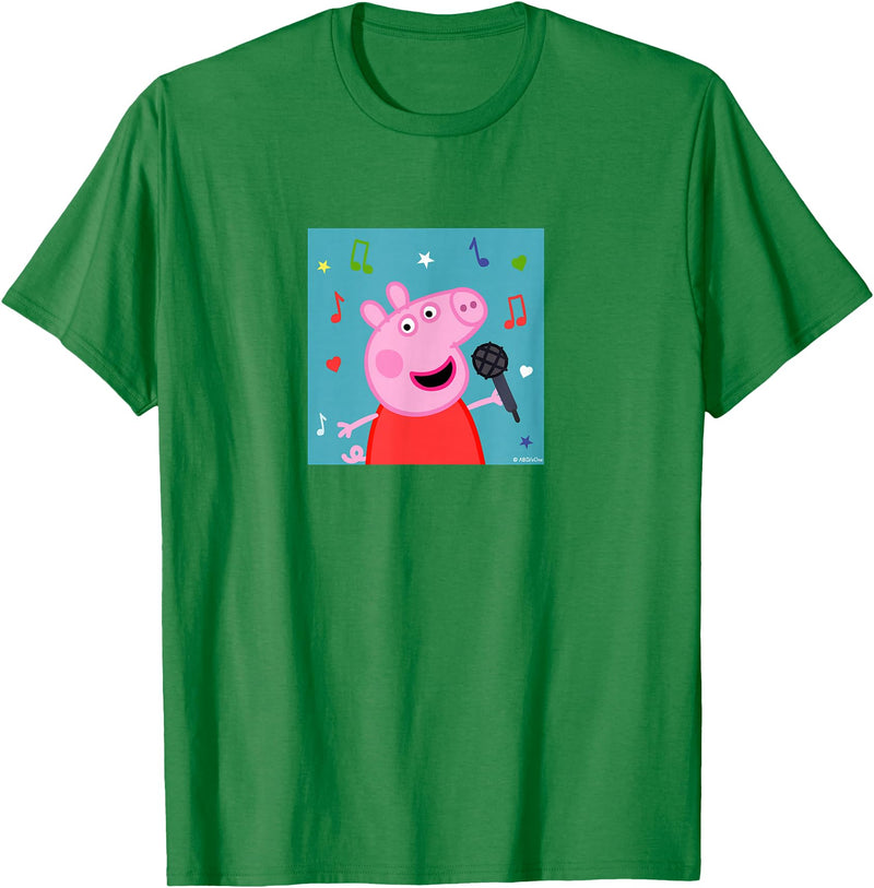 Peppa Pig - Music Album T-Shirt - Kelly Green