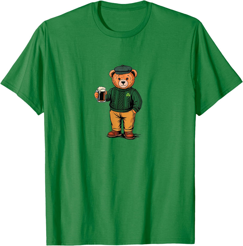 St Patricks Day Bear t -shir t St Patricks Day Bear T-Shirt - Kelly Green