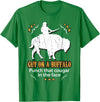 Guy on a Buffalo ~ Punch that Cougar in the Face T-Shirt - Kelly Green