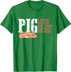 Best Hilarious Pig and Bacon Definition Funny Gift Pig A Magical Creature That Turns Vegetable Into Bacon Quote T-Shirt - Kelly Green