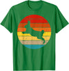 Vintage Rabbit Design Bunny Lover Men Women Boys Girls Kids T-Shirt in Kelly Green