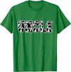 Cow Print Designs for the whole Family Uncle Cow Pattern Cow Print T-Shirt - Kelly Green