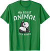 Animal Shirt Gifts for Birthday My Spirit Animal is A Panda Panda Bear SHIRTAnimal Lover Tee T-Shirt - Kelly Green