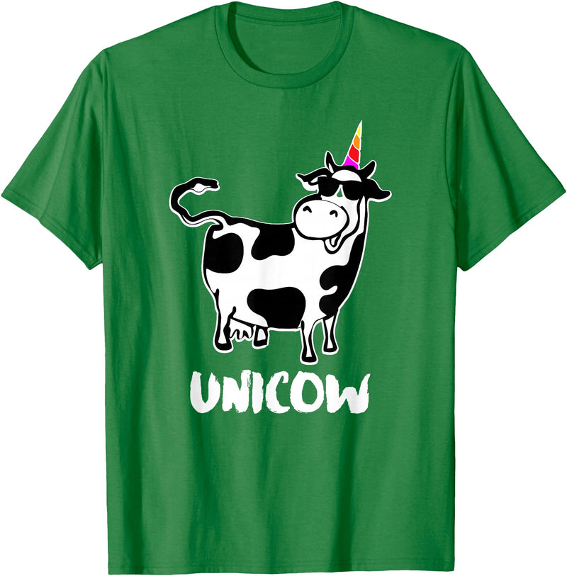 Cool Cow Lover Shirts & Funny Dairy Farmer Gifts Unicow. Cute Dairy Cow Farmer Shirt Funny Cow Lover Gift T-Shirt - Kelly