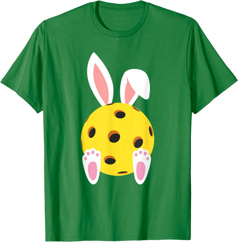 Cute Rabbit Lover Bunny Graphic T-Shirt (Black) in Kelly Green