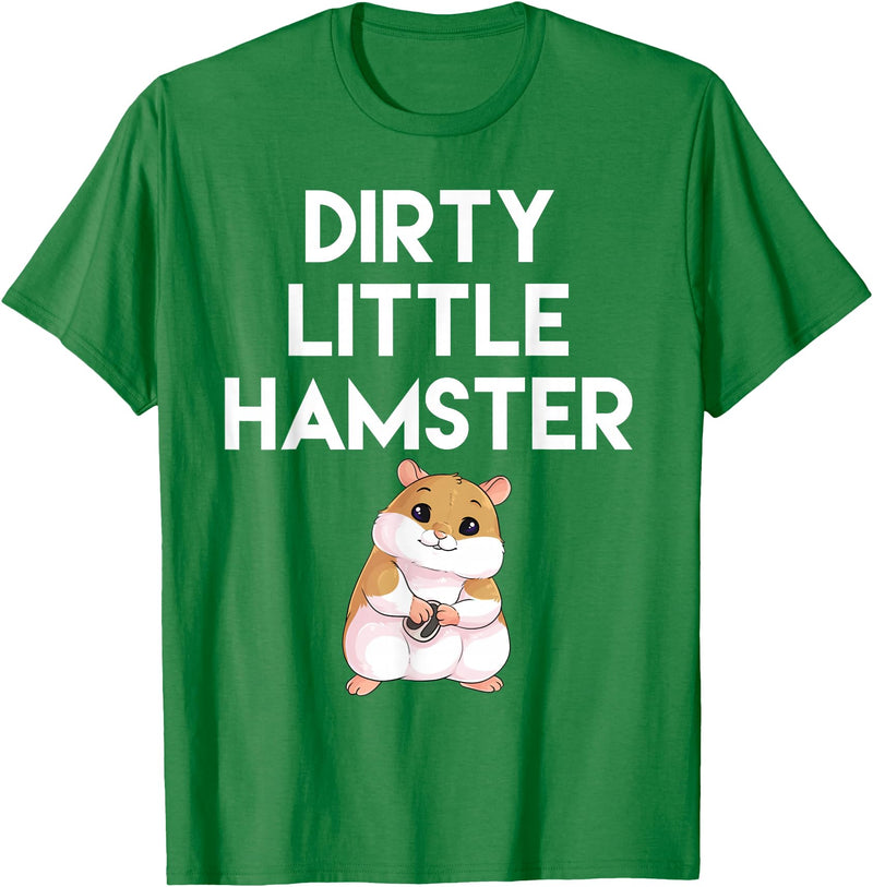 Dirty Little Hamster Cute Hamster Picture T-Shirt - Kelly Green