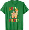 Funny Sloth And Llama Let's Fiesta Cinco De Mayo Sloth And Llama Let's Fiesta Cinco De Mayo Mexican Party T-Shirt - Kelly Green