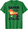 Special Lion Safari Gifts Lion Safari Is Calling T-Shirt - Kelly Green