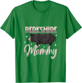 Creative Berkshire Pig designs Berkshire Pig Mommy T-Shirt - Kelly Green