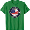 Bear Lake Souvenir Cabin Bear Lake - Patriotic Idaho Souvenir T-Shirt - Kelly Green