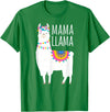 Mama Llama Lover Gifts by Memme Mama Llama Shirt for Women T-Shirt - Kelly Green