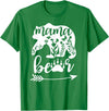 Women Floral Mama Bear TShirt Mama Bear Mom Women Floral Mama Bear Mom Bear Mommy Bear Floral Mama Bear T-Shirt - Kelly Green