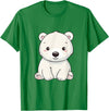 Polar Bears Shirts Cute Kawaii Polar Bears Lovers Gifts, White Bears T-Shirt - Kelly Green