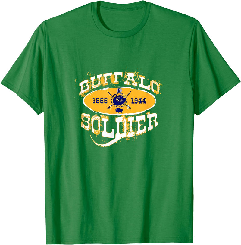 Historically Tee Buffalo Soldier T-Shirt - Kelly Green