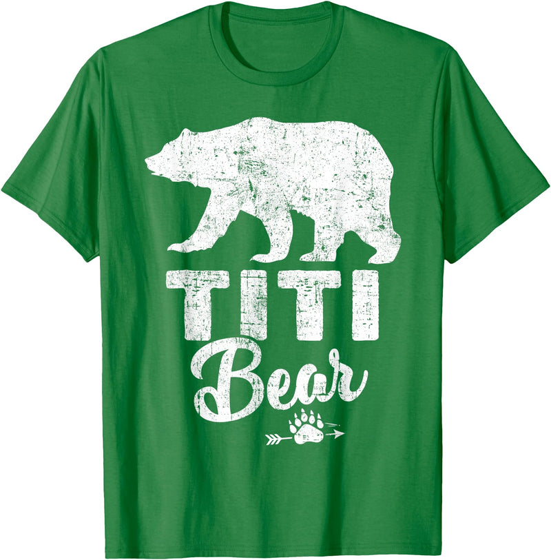 Titi Bear Fathers Day T-Shirt Mens Funny Titi Bear Father's Day Shirt T-Shirt - Kelly Green