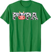 ETHRLO cow im one birthday decorations Shirts Papa Cow Print Cowboy Animal Pattern Farmer Cow Father Papa T-Shirt - Kelly