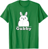 Gubby Rabbit Anime Funny Character Cute Grumpy Bunny T-Shirt in Kelly Green