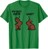 Chocolate Easter Bunnies Funny Rabbit Bunny Candy Men Women T-Shirt in Kelly Green