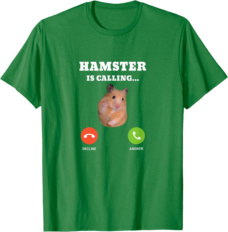 Hamster Meme is Calling T-Shirt - Kelly Green