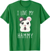 I Love My Hammy T Shirt for Hamster Lovers T-Shirt - Kelly Green