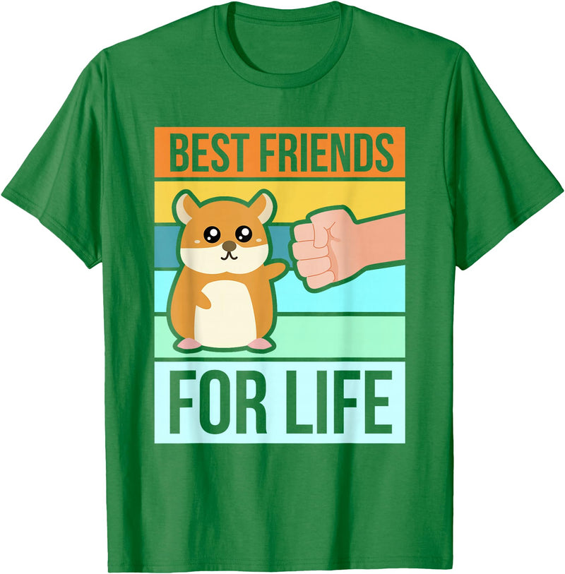 Funny Cute Hamster Gifts Face T-Shirt Best Friends T-Shirt - Kelly Green