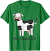 Funny Awesome Cow T-Shirts Nice Moostache - Funny Cow With Mustache T Shirt T-Shirt - Kelly Green