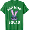 Hip Hop Squad Funny Happy Easter Bunny Rabbit Children Boys T-Shirt in Kelly Green