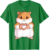 Hamster Lovers Girls Ladies T-Shirt - Kelly Green