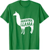Mamma Llama T Shirt Mamma Llama Tshirt Alpaca Lover Shirt T-Shirt - Kelly Green