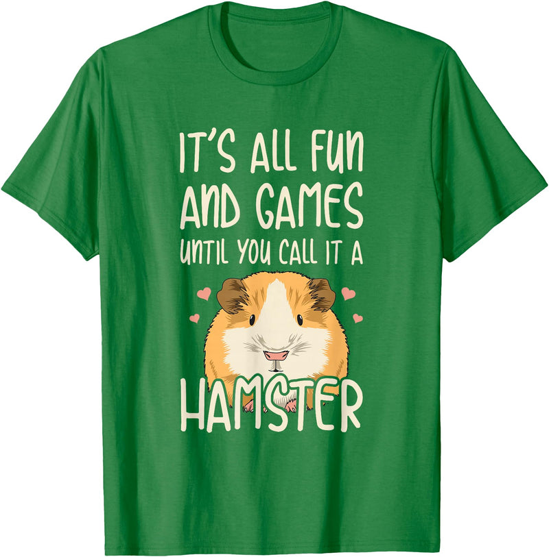 Guinea Pig Quote T-Shirt for Women - Black, Small - Cute Guinea Pig Lover Quote - Unisex, Short Sleeve, Crew Neck, Classic Fit, Imported - Kelly Green