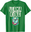 Llama Alpaca Lover Gifts Llama King Llamas Animal Lover T-Shirt - Kelly Green