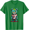 The Big Teddy Bear Crew Teddy Bear Scary Zombie Halloween Costume T-Shirt - Kelly Green