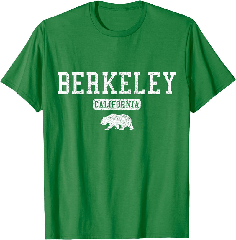 Berkeley California - Apparel & Gifts Berkeley California Bear Pride Vintage T-Shirt - Kelly Green