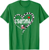 Black White Family Cow Farm Grandma Cow Print Cow Heart Pattern Farmer Cows Mother's Day T-Shirt - Kelly Green