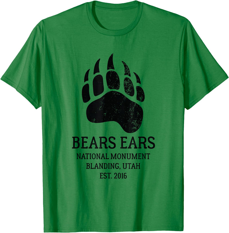National Park Gifts Bears Ears National Monument Blanding Utah T-Shirt - Kelly Green