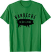 Cotton Canvas Barbecue Is Not A Verb Funny Southern Food Pork BBQ Pig T-Shirt - Kelly Green