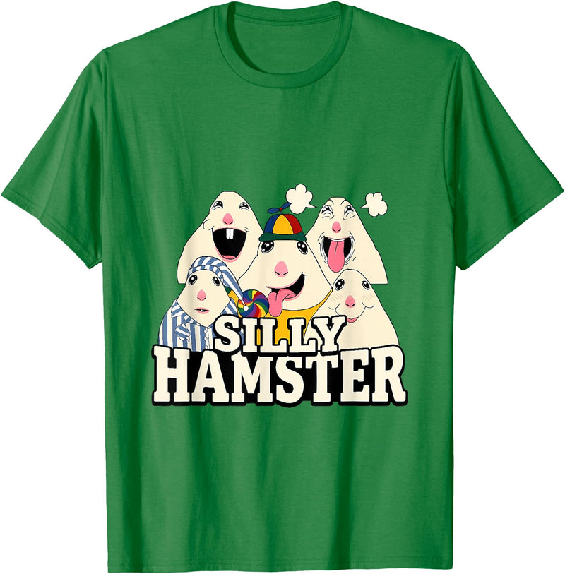 Funny Joke Silly Hamster Brain Rot Meme T-Shirt - Kelly Green