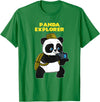 Panda Bear Lovers Clothing Panda Explorer T-Shirt - Kelly Green