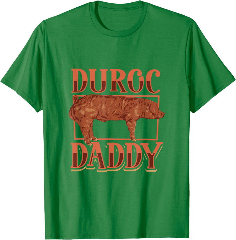 Creative Duroc Pigs designs Duroc Pig Daddy T-Shirt - Kelly Green