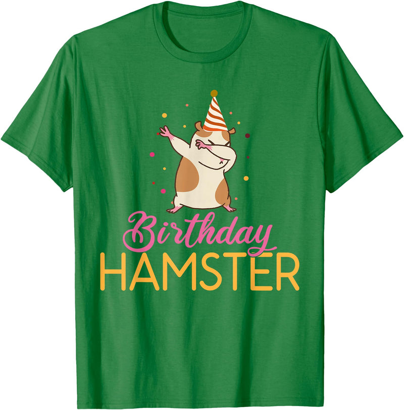 Birthday Hamster Cute Hamster Lover T-Shirt - Kelly Green