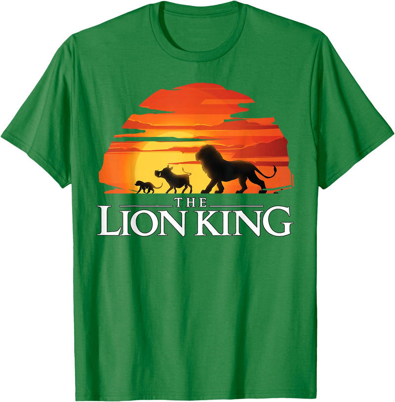 Disney Lion King Sunset T-Shirt - Kelly Green
